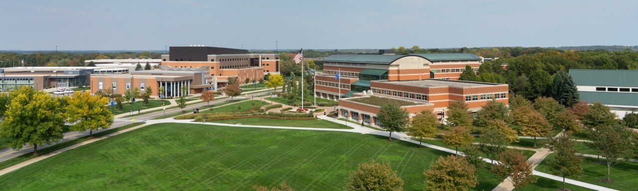 Overview of the Allendale Campus from the Library